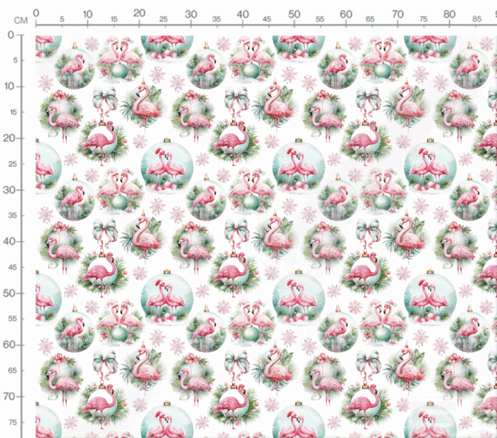 Tissu Exclusif Noel Flamant Rose, 7 tissus au choix – Image 4