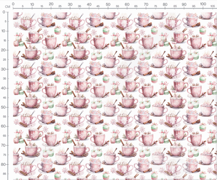 Tissu Exclusif Noel Rose Gourmandises, 7 tissus au choix – Image 3