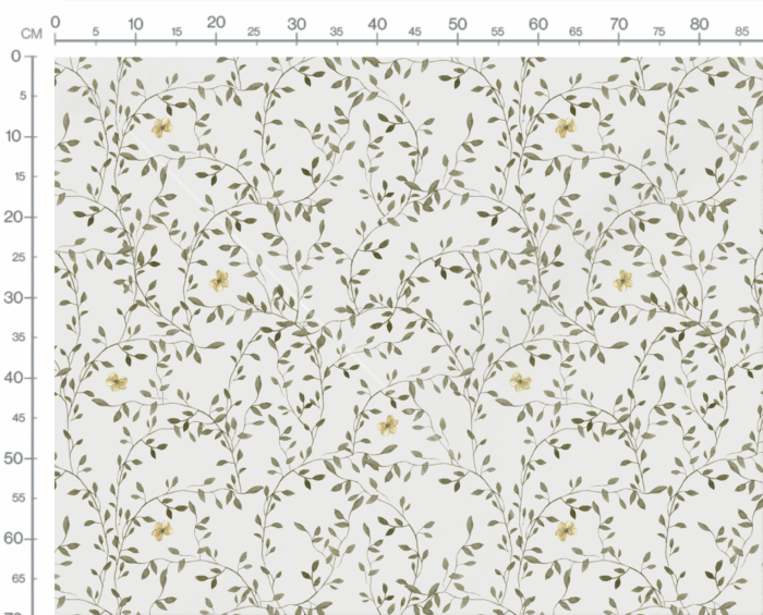 Tissu Imprimé Fleuri Agathe Fleurs Jaunes, 7 tissus au choix – Image 3