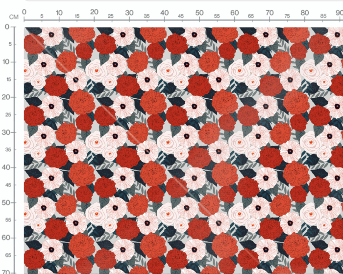 Tissu Imprimé Fleuri Aurelie, 7 tissus au choix – Image 3