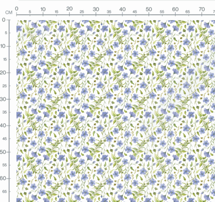 Tissu Imprimé Fleuri Christelle, 7 tissus au choix – Image 3