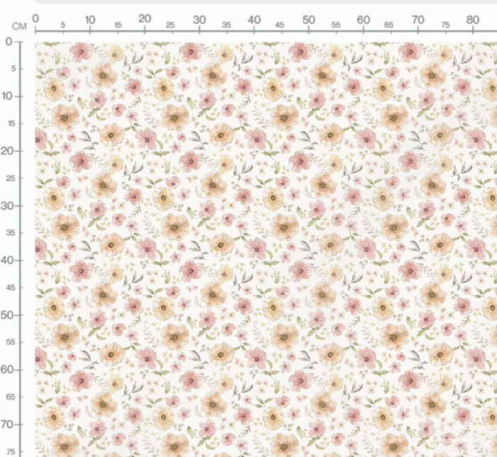 Tissu Imprimé Fleuri Marion, 7 tissus au choix – Image 3