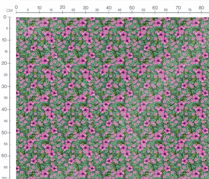 Tissu Imprimé Fleuri Tropical Elodie, 7 tissus au choix – Image 3