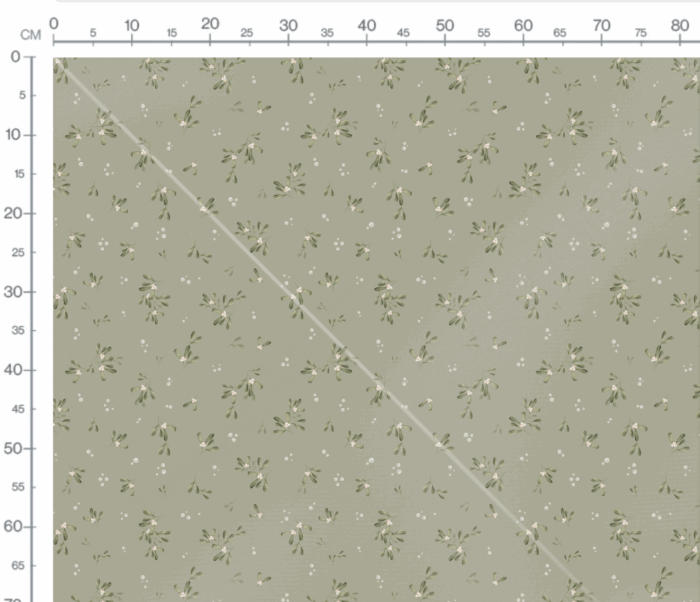 Tissu Imprimé Gui Fleuri Vert, 7 tissus au choix – Image 3