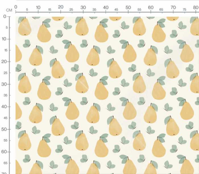 Tissu Imprimé Papillons Bonheur Poire, 7 tissus au choix – Image 3