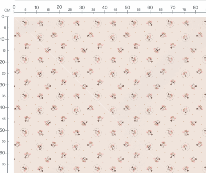 Tissu Imprimé Petit Prince Souris Blush, 7 tissus au choix – Image 3