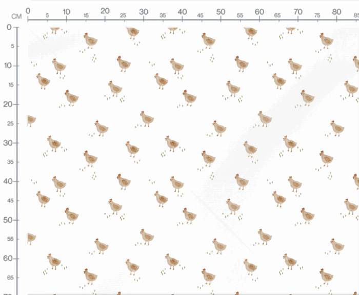 Tissu Imprimé Poule Adorable, 7 tissus au choix – Image 3