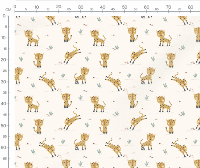 Tissu Imprimé Safari Léopard Coccinelle, 7 tissus au choix – Image 3