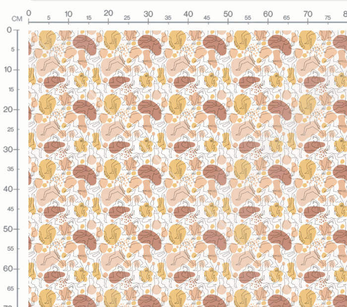 Tissu Imprimé Abstrait Yoga Zen, 7 tissus au choix – Image 3