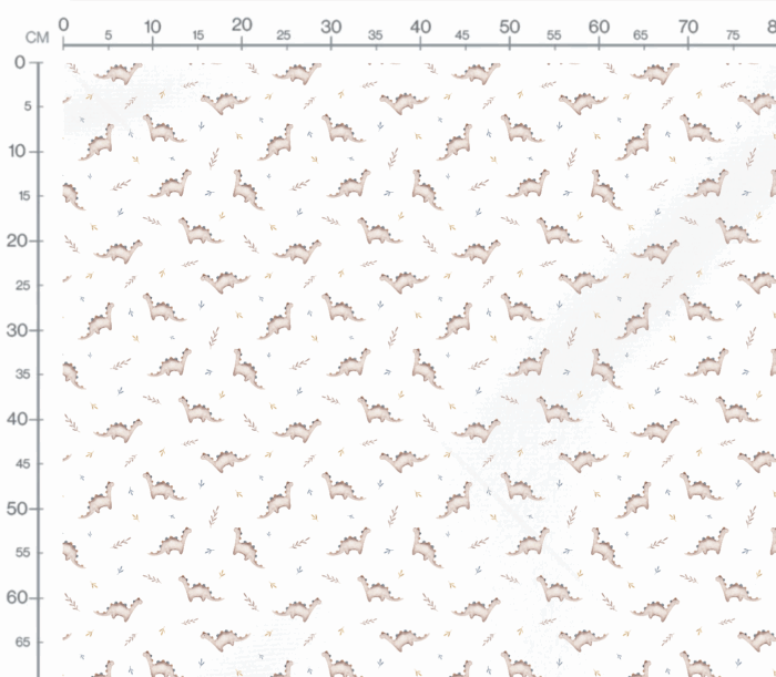 Tissu Imprimé Dinosaure Mignon Brindilles, 7 tissus au choix – Image 3