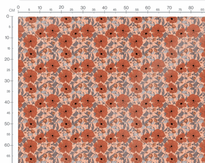 Tissu Imprimé Fleuri Anna Rose, 7 tissus au choix – Image 3