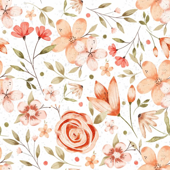 Tissu Imprimé Fleuri Douceur de Fleurs, 7 tissus au choix
