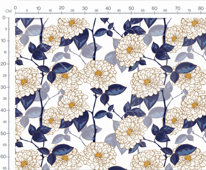 Tissu Imprimé Fleuri Gabrielle, 7 tissus au choix – Image 3