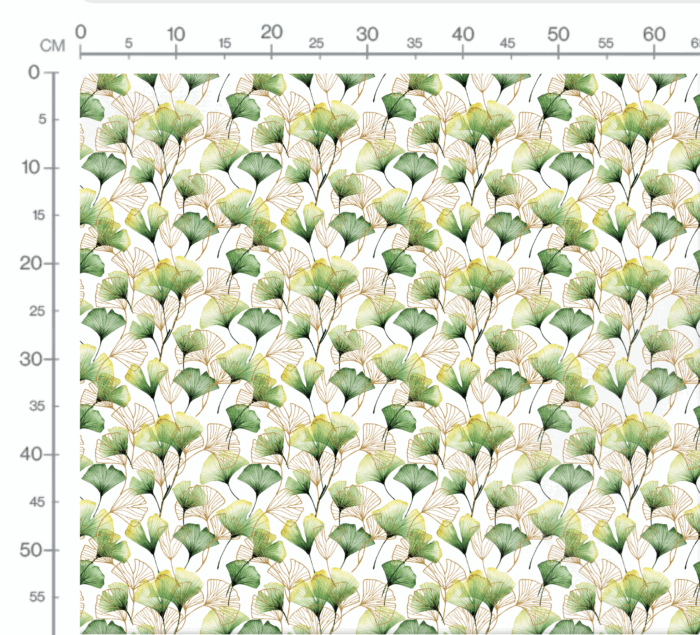Tissu Imprimé Fleuri Ginkgo, 10 tissus au choix – Image 2
