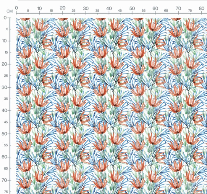 Tissu Imprimé Fleuri Sandra, 7 tissus au choix – Image 3