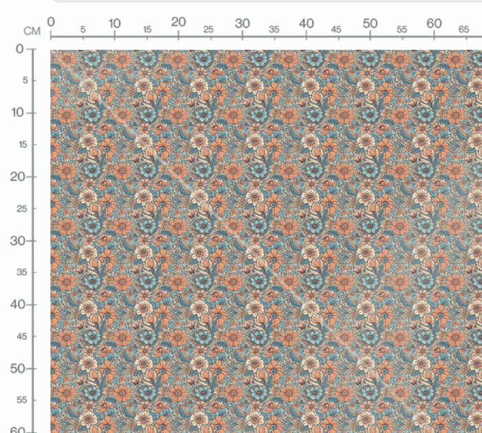 Tissu Imprimé Fleuri Vintage Isabelle, 7 tissus au choix – Image 3