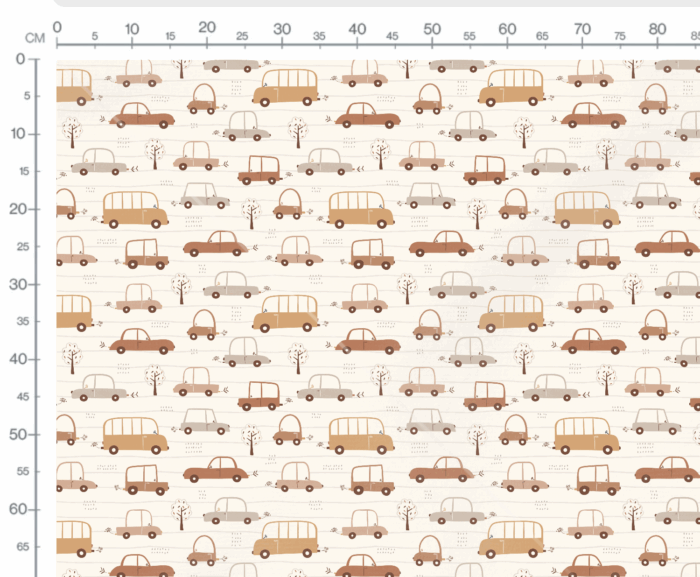 Tissu Imprimé Voitures Couleurs Automne, 7 tissus au choix – Image 3