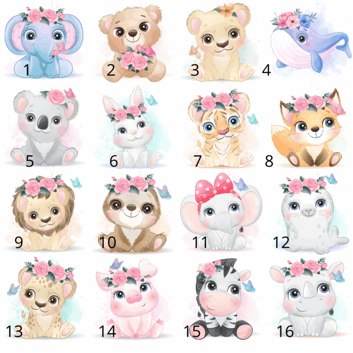Lot de 19 Panneaux Tissu Biche, tissu au choix – Image 4