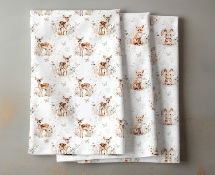 Tissu Imprimé Exclusif Renard Fleuri, 10 tissus au choix – Image 4