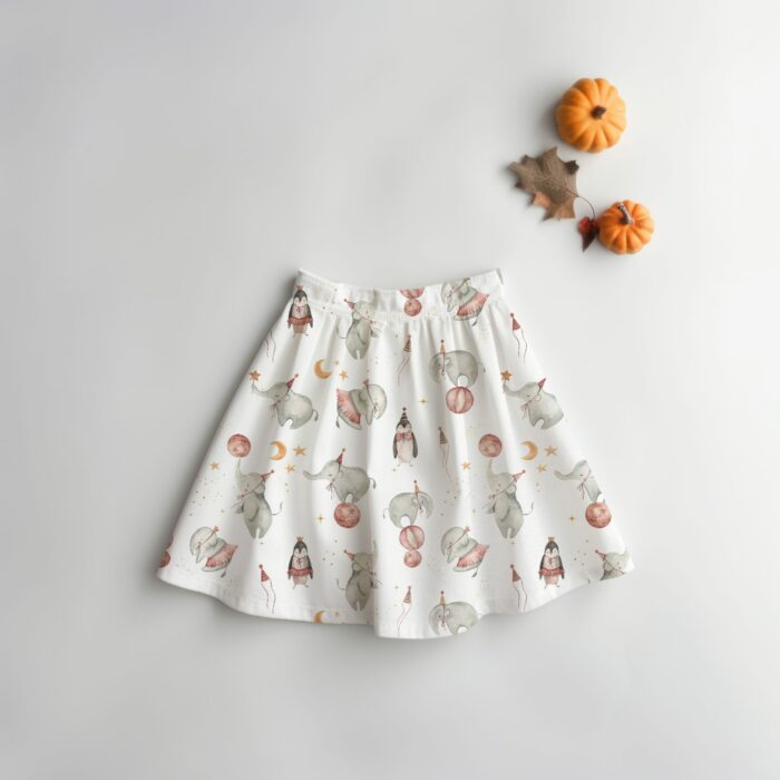 Tissu Imprimé Éléphant Danse, 7 tissus au choix – Image 4