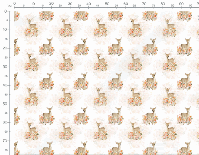 Tissu Imprimé Exclusif Biche Printemps, 10 tissus au choix – Image 2