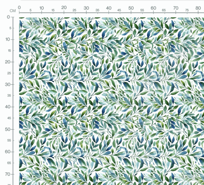 Tissu Imprimé Feuilles Aquarelle Espoir, 7 tissus au choix – Image 3