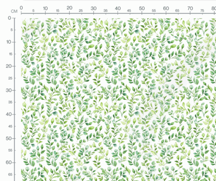 Tissu Imprimé Feuilles Aquarelle Joie, 7 tissus au choix – Image 3