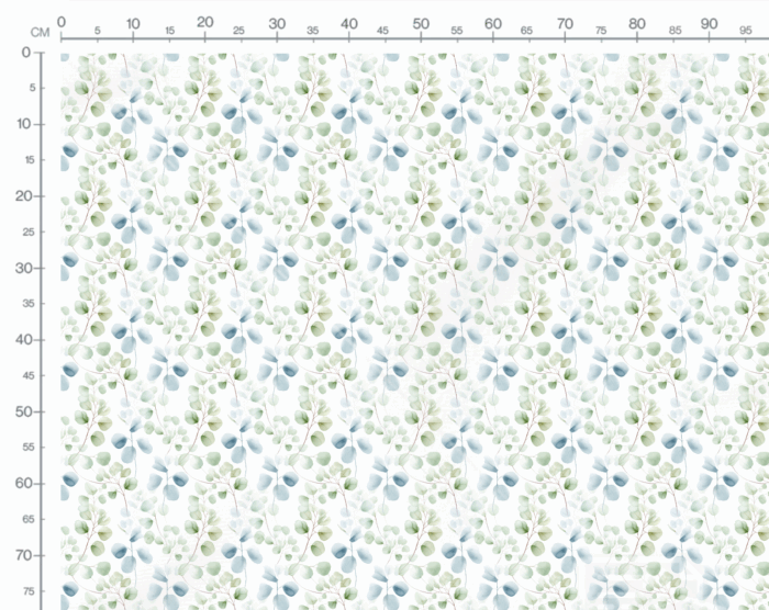Tissu Imprimé Feuilles Eucalyptus Joie, 7 tissus au choix – Image 3