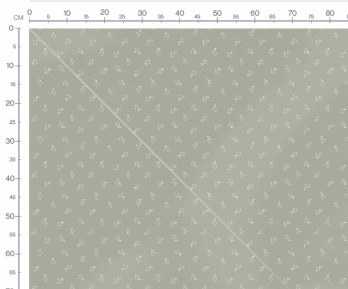 Tissu Imprimé Fleuri Olivia Vert, 7 tissus au choix – Image 2
