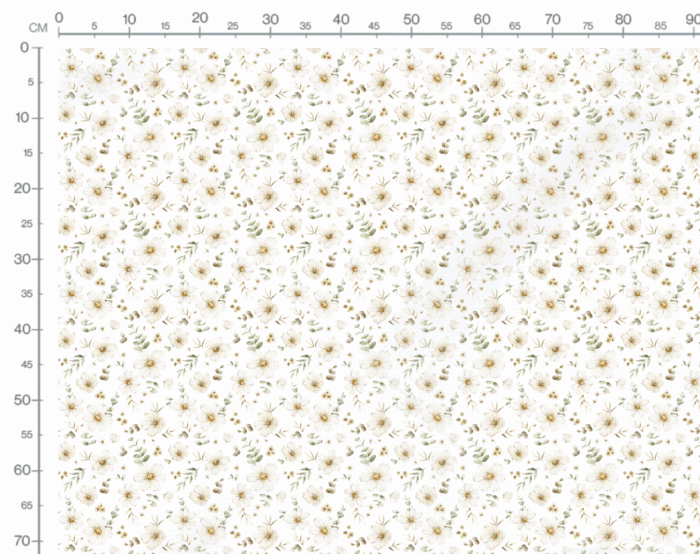 Tissu Imprimé Fleuri Manon Blanc, 7 tissus au choix – Image 3
