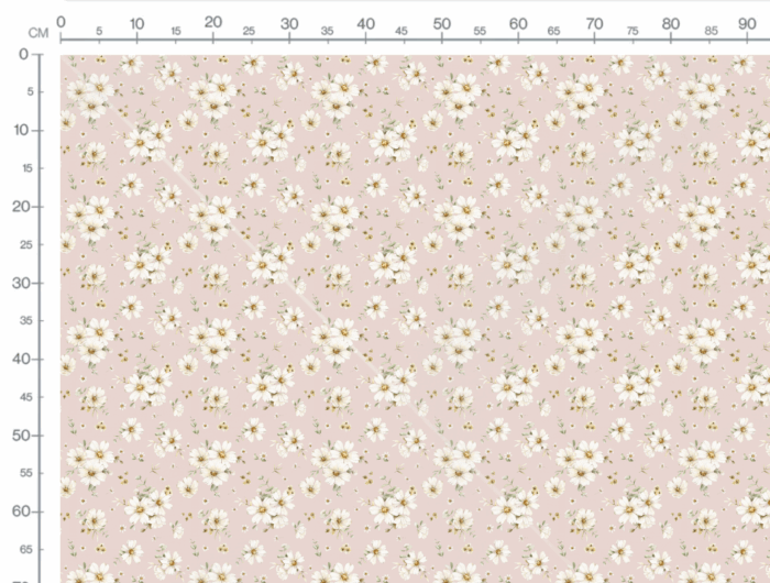 Tissu Imprimé Fleuri Manon Rose, 7 tissus au choix – Image 3