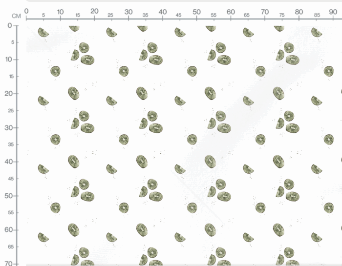 Tissu Imprimé Fruit Kiwi, 7 tissus au choix – Image 3