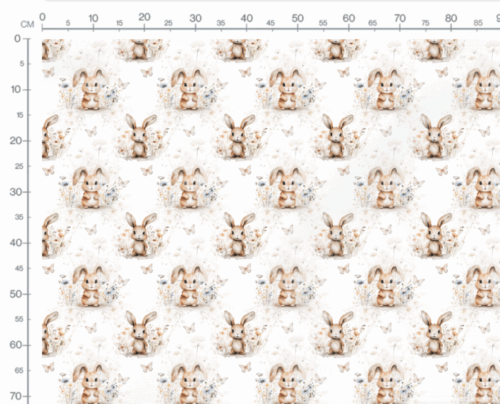 Tissu Imprimé Exclusif Lapin Fleuri, 10 tissus au choix – Image 2