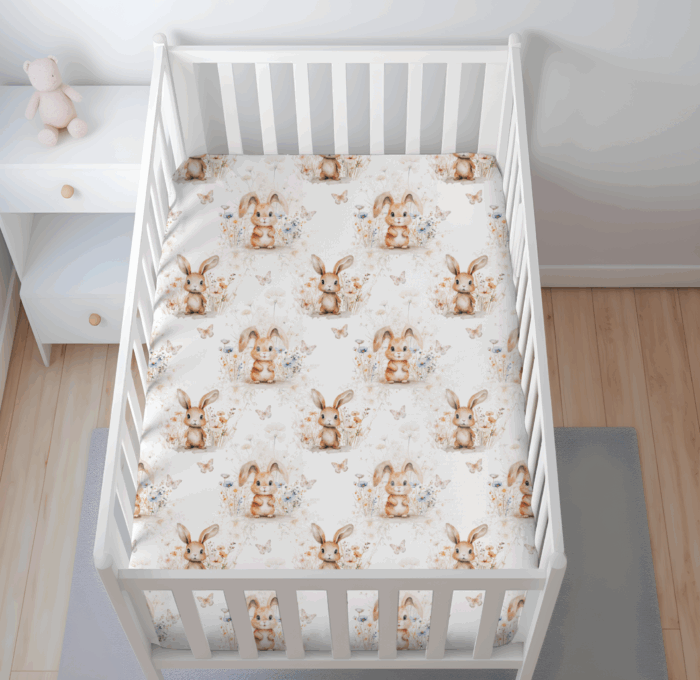 Tissu Imprimé Exclusif Lapin Fleuri, 10 tissus au choix – Image 3