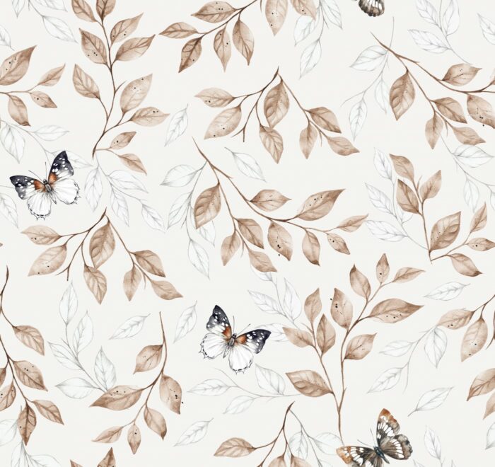 Tissu Imprimé Papillons Ludivine, 7 tissus au choix