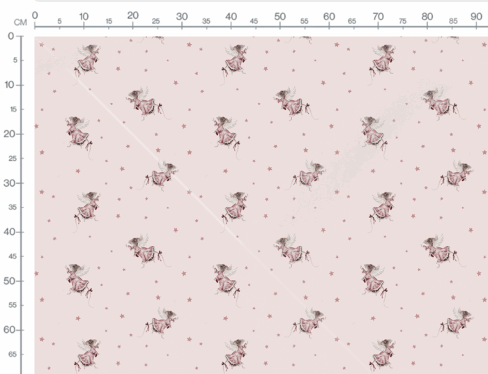 Tissu Imprimé Souris Magique Rose, 7 tissus au choix – Image 3