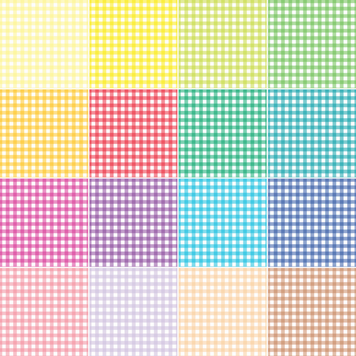 Tissu Imprimé Vichy 100 couleurs et 10 tissus au choix, Carreaux 24mm