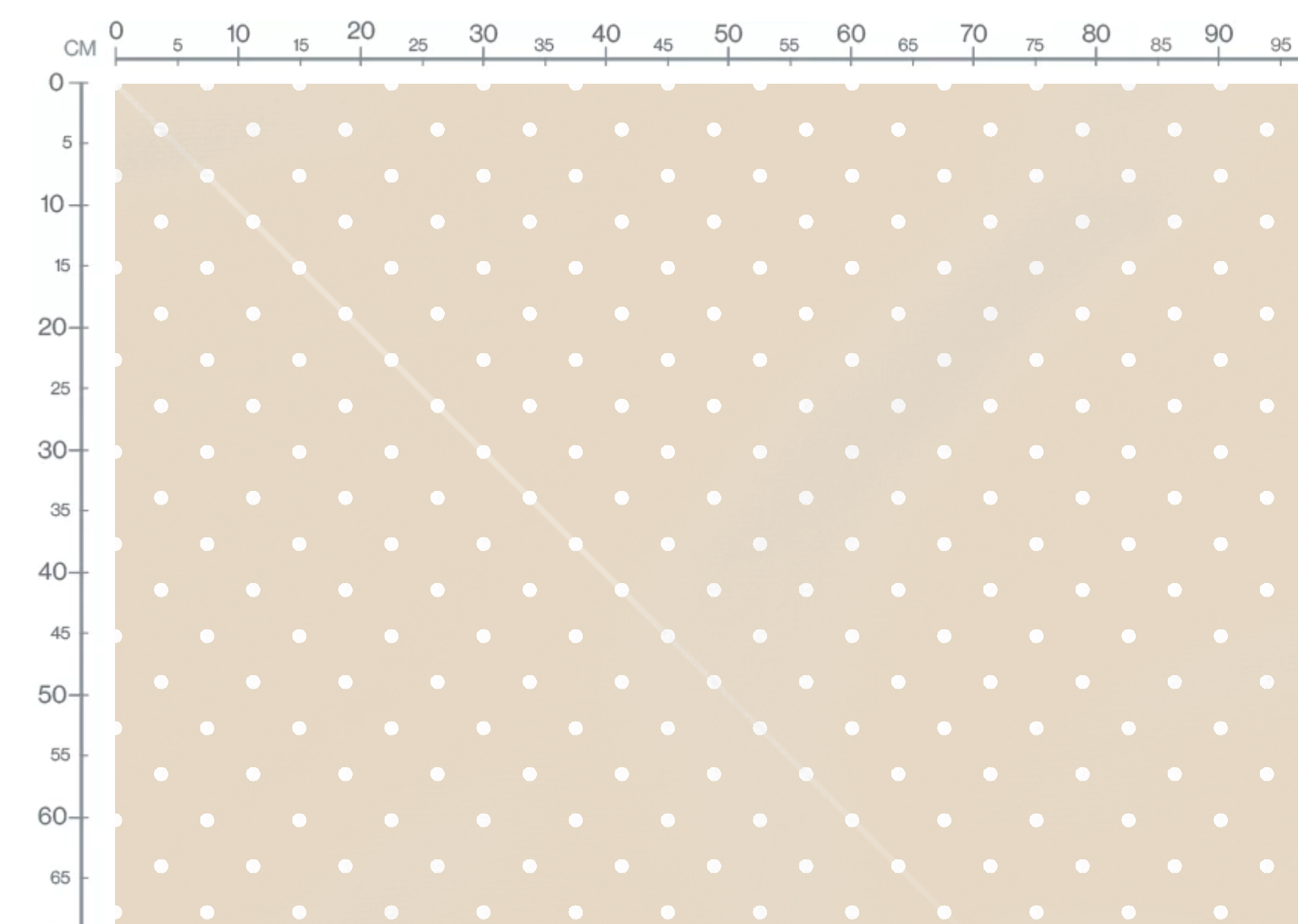 Tissu Imprimé Pois Blanc Beige, 10 tissus au choix – Image 2