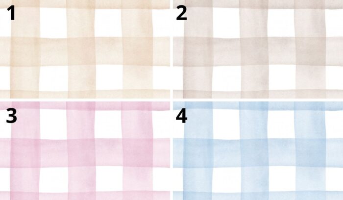 Tissu Imprimé Vichy Aquarelle Grand, 4 coloris et 10 tissus au choix – Image 3