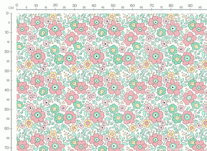 Tissu Fleuri Joie de Vivre Julia Grand, 10 tissus au choix – Image 3