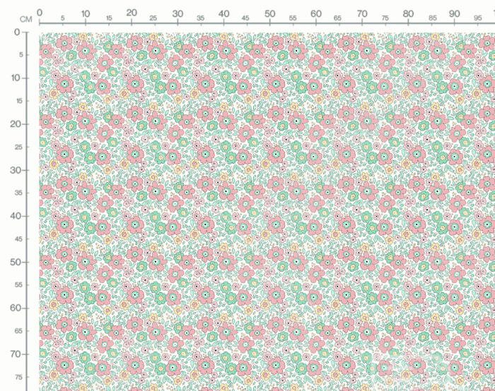 Tissu Fleuri Joie de Vivre Julia Petit, 10 tissus au choix – Image 3