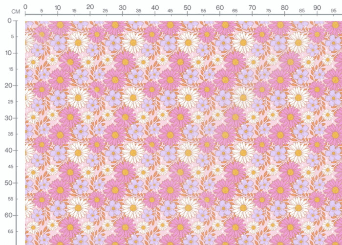 Tissu Fleuri Joie de Vivre Valentine, 10 tissus au choix – Image 3