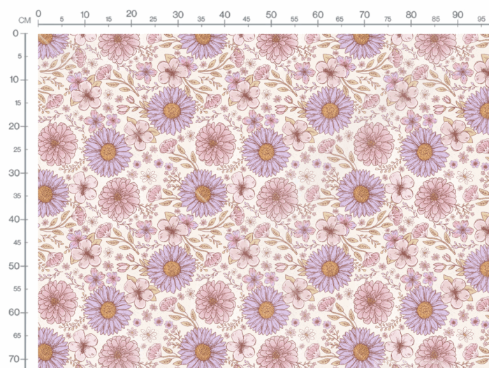 Tissu Fleuri Joie de Vivre Amandine Grand, 10 tissus au choix – Image 3