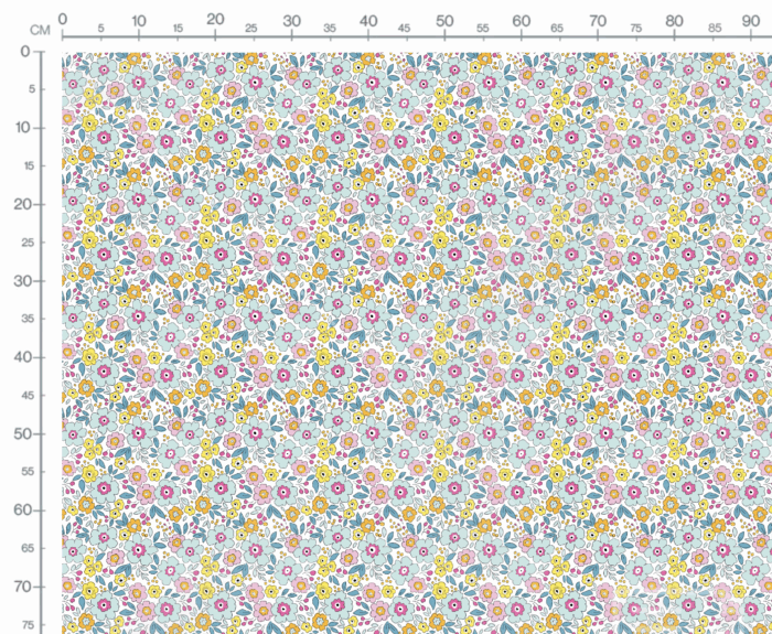 Tissu Fleuri Joie de Vivre Aurelie Petit, 10 tissus au choix – Image 2