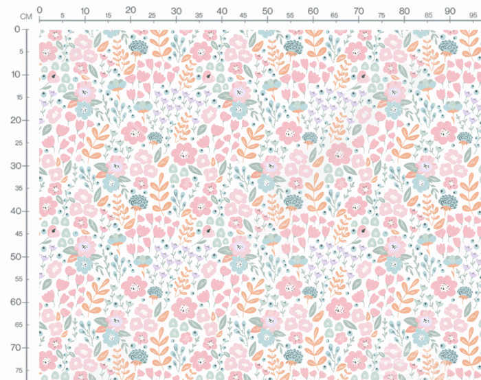 Tissu Fleuri Joie de Vivre Sandra Grand, 10 tissus au choix – Image 3