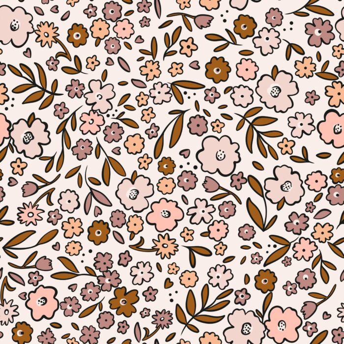 Tissu Fleuri Joie de Vivre Solene Grand, 10 tissus au choix