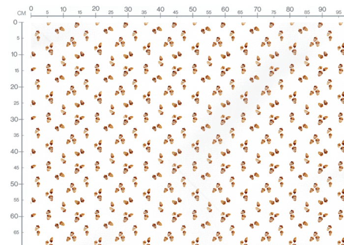 Tissu Imprimé Petits Glands Automne, 2 coloris et 10 tissus au choix – Image 3