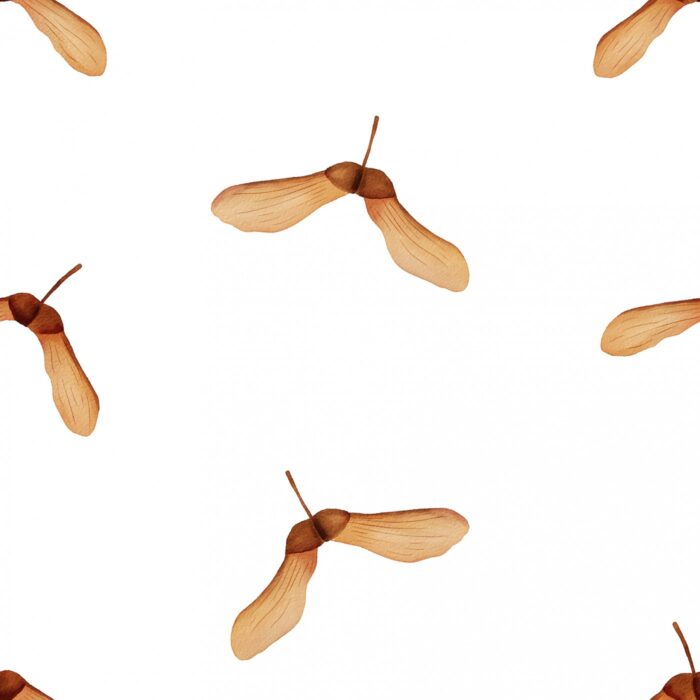 Tissu Imprimé Automne Erable Douceur, 10 tissus au choix