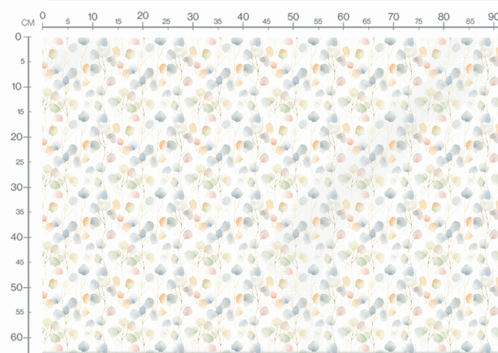 Tissu Imprimé Feuilles Eucalyptus Rêve, 10 tissus au choix – Image 3