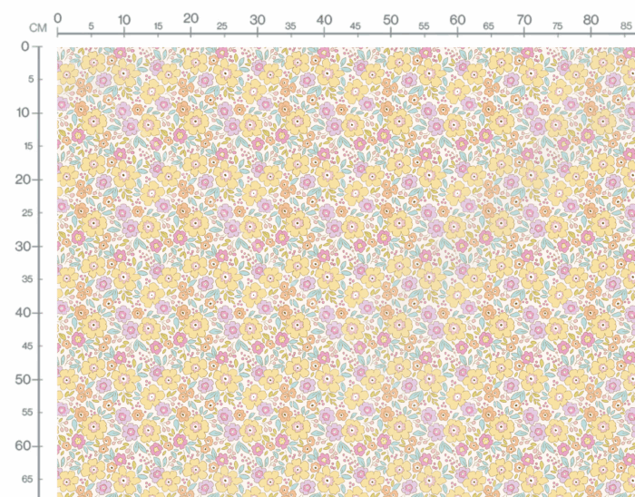 Tissu Fleuri Joie de Vivre Camille Grand, 10 tissus au choix – Image 3